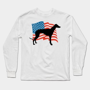 Greyhound USA America - Dog Lover Dogs Long Sleeve T-Shirt